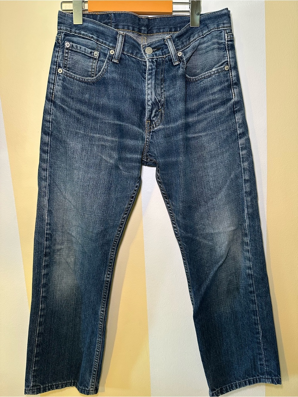 Levis 505 Regular Fit Straight Leg Jeans Mens Medium Wash Blue Denim W30 L30
